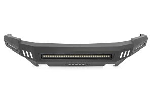 Chevrolet Silverado 1500 Front High Clearance Bumper - Rough Country - BLK LEDs - Flat Black - '07-'13 Chevrolet Silverado 1500 Front High Clearance Bumper - Rough Country - BLK LEDs - Flat Black - '07-'13